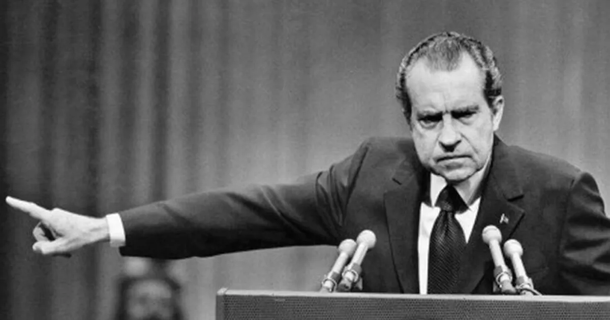 El presidente estadounidense Richard Nixon